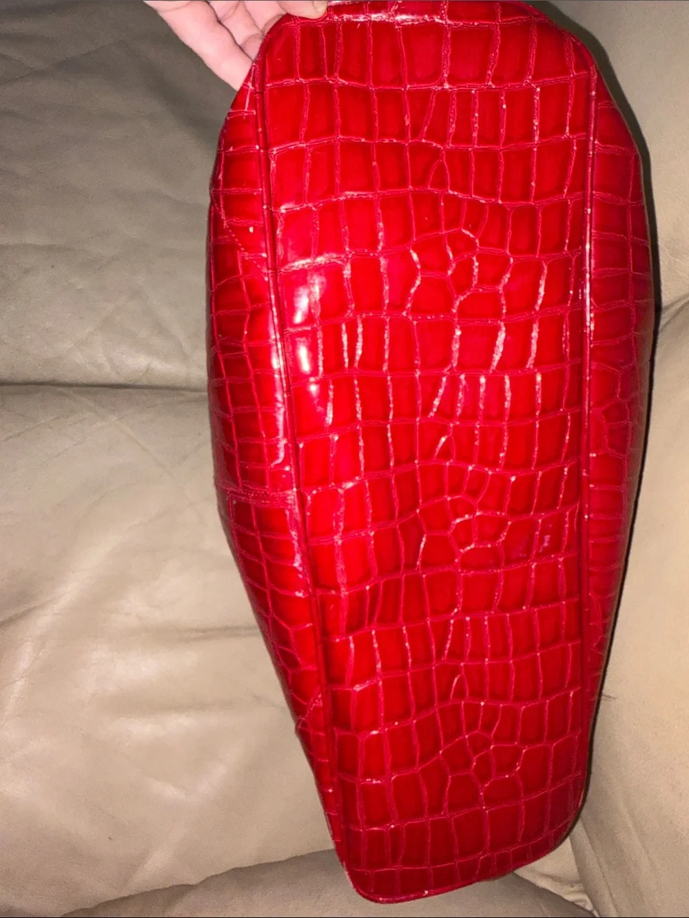 Elizabeth Arden Red Croc-Embossed Tote